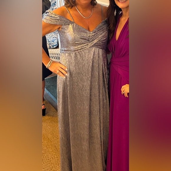 Rene by Rene Ruiz off the shoulder gown - Picture 2 of 2